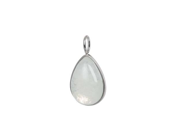 iXXXi Anhänger CHARM ROYAL STONE DROP WHITE silber