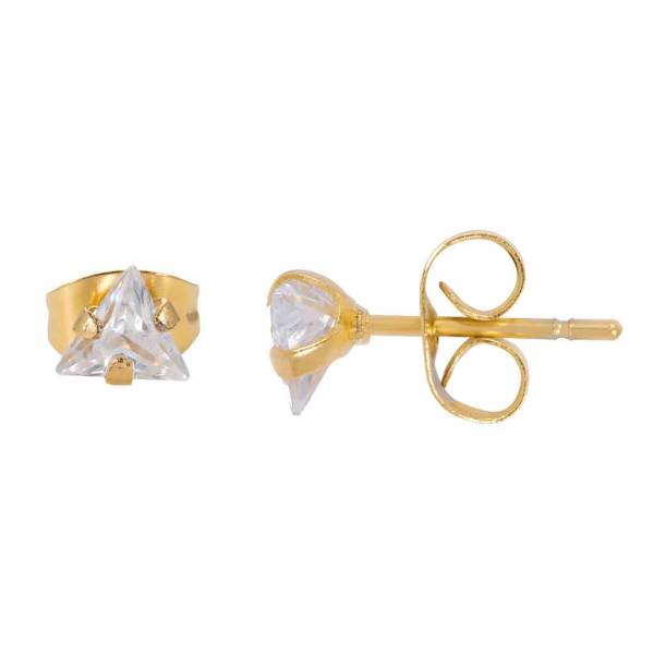 iXXXi Ohrstecker TRIANGLE STONE gold