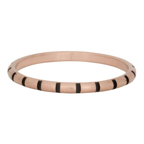 iXXXi Füllring STRIPES rosé / schwarz - 2 mm