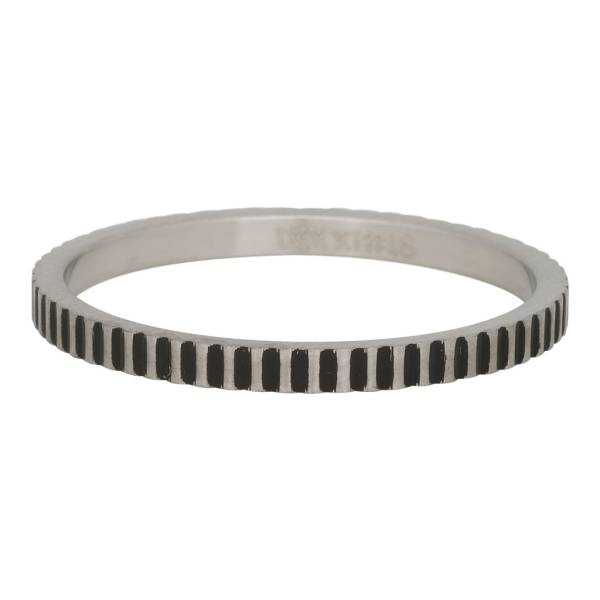iXXXi Füllring CARTELS silber / schwarz - 2 mm