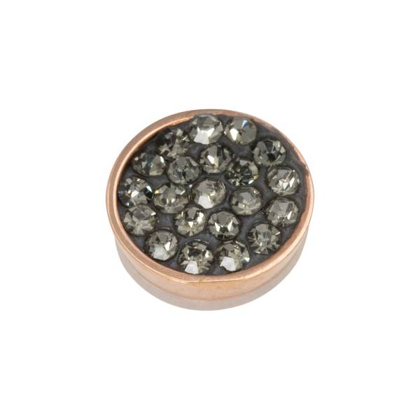 iXXXi Aufsatz TOP PART STONES black Diamond Ø 6 mm rosé