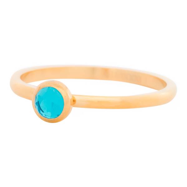 iXXXi Füllring 1 Kristall blau Ø 6 mm gold - 2 mm
