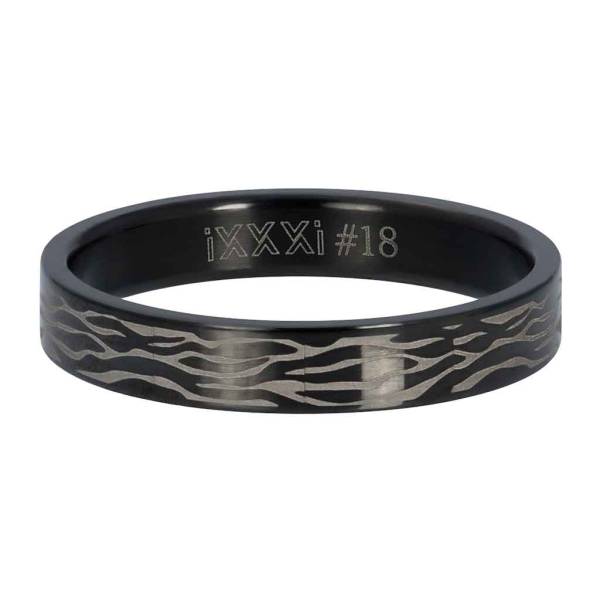 iXXXi Füllring BLACK ZEBRA schwarz - 4 mm