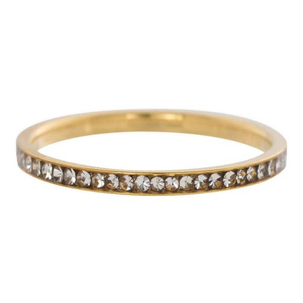 iXXXi Füllring ZIRKONIA KRISTALL gold weiß - 2 mm