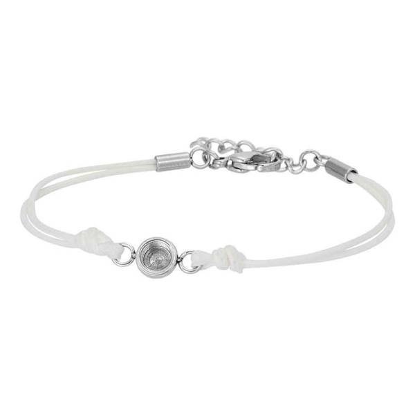 iXXXi Armband WAX CORD TOP PART BASE white