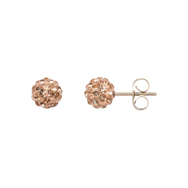 iXXXi Ohrstecker KRISTALLBALL CHAMPAGNER rosé Ø 4 mm