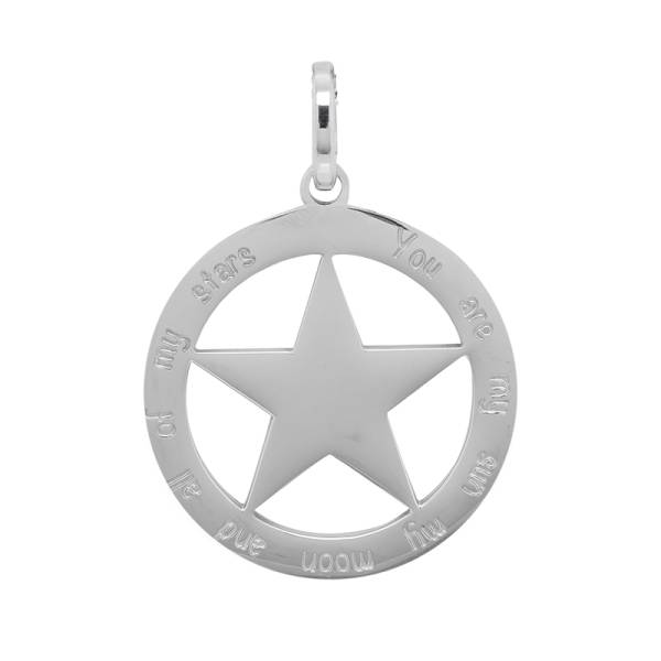 iXXXi Anhänger STERN silber - Ø 3,5 cm