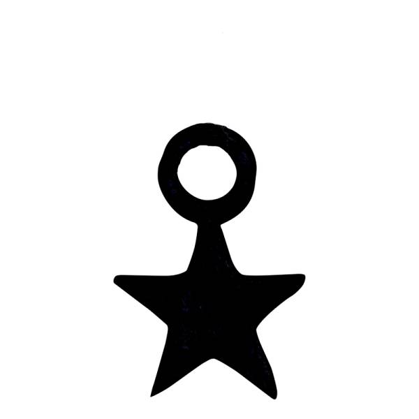 iXXXi Anhänger CHARM STERN KLEIN geschlossen schwarz