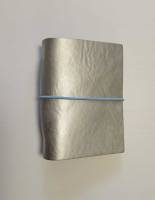 LUCA KAYZ Memo-Kalender DIN A6 Calvados silber Band blau
