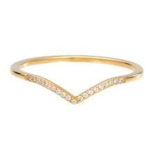 FAME Ring VENUS WITH STONES gold 1 mm