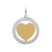 iXXXi Anhänger HERZ silber gold - Ø 3,5 cm