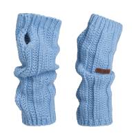 KNIT FACTORY Handstulpen NICA crystal blue