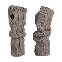 KNIT FACTORY Handstulpen NICA marron