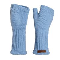 KNIT FACTORY Handstulpen CLEO crystal blue