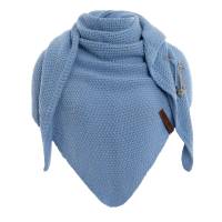 KNIT FACTORY Umhängetuch COCO crystal blue
