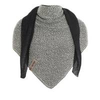 KNIT FACTORY Dreieckschal ELLA Ecru Schwarz