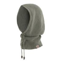 KNIT FACTORY Kapuzenschal EVY urban green