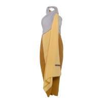 KNIT FACTORY FAY Pareo / XL Schal ocker / citrus