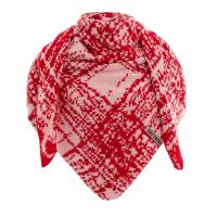KNIT FACTORY Dreieckschal LEA bright red blossom pink
