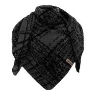 KNIT FACTORY Dreieckschal LEA schwarz anthrazit