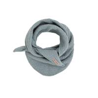KNIT FACTORY Mini Dreiecksschal YUNA stone green