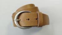 LUCA KAYZ Komplettgürtel CALVADOS caramel Schließe silber 4 cm