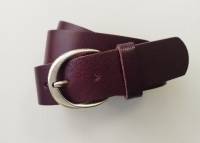 LUCA KAYZ Komplettgürtel CALVADOS purple Schließe silber 4 cm