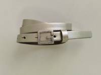 LUCA KAYZ Komplettgürtel GIGI silver Schließe silber 1,5 cm