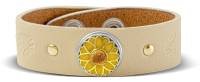 NOOSA-Amsterdam ORIGINAL Armband DAISY GOLD STUDS cream