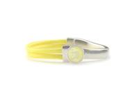 QOSS Armband BREGJE geel Stein luce rund