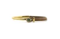 QOSS Armband COCO gold taupe kieferngrün
