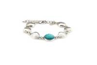 QOSS Armband JADE silber turquoise