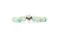 QOSS Armband YVONNE silber Amazonite