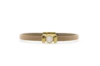 QOSS Armband ISABEL gold taupe creme