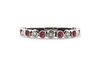 QOSS Armband JOSE vintage schwarz burgundy
