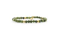 QOSS Armband MANON gold Taiwan Jade