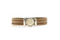 QOSS Armband NAOMI taupe creme