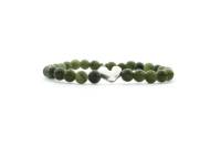QOSS Armband YVONNE silber Taiwan Jade