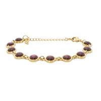 QOSS Armband LOIS gold burgundy