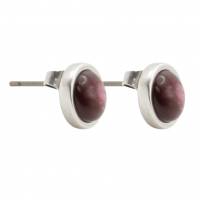 QOSS Ohrringe BO rund burgundy
