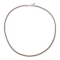 QOSS Lederkette IVA 85 cm braun