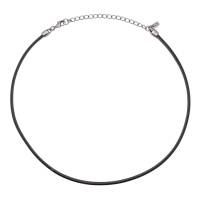 QOSS Lederkette IVA 42-50 cm vintage schwarz