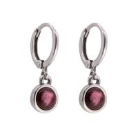 QOSS Ohrringe Creole MARA burgundy