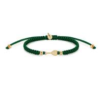 SAILBRACE Armband GOLD TENNIS DARK GREEN BRAIDED