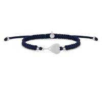 SAILBRACE Armband SILVER PADEL ROYAL BLUE BRAIDED