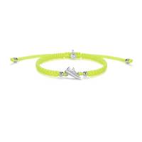 SAILBRACE Armband SILVER RUNNER NEON YELLOW BRAIDED