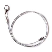 SchauTime LEDERKETTE Formentera Platinum 40 cm