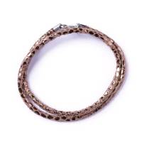 SchauTime LEDERKETTE Ibiza Cappuccino 44 cm