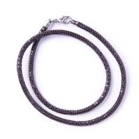 SchauTime LEDERKETTE Ibiza LizardBrown 44 cm