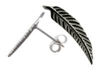 TRAUMFÄNGER Ohrring Paar FEDER silber 1,0 cm